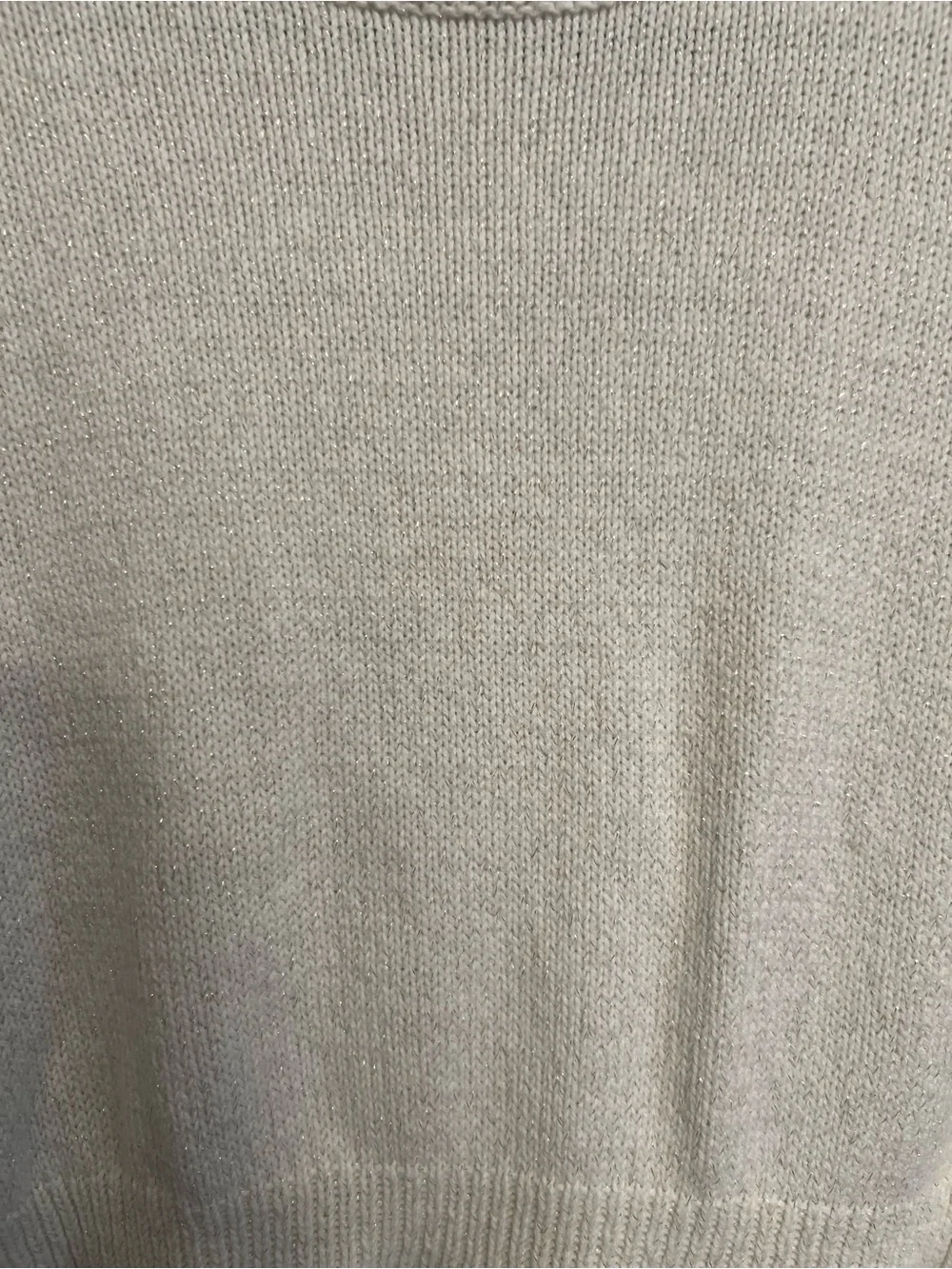 Cat & Jack Cream Knit Diamond-Stitch Long Sleeve Dress